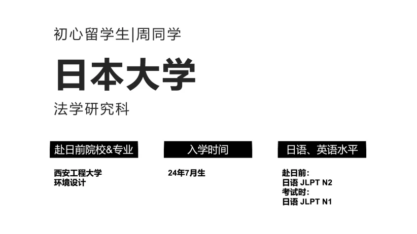 合格经验分享 | 职场离职赴日追梦，N1上岸日本顶尖私大法学研究科