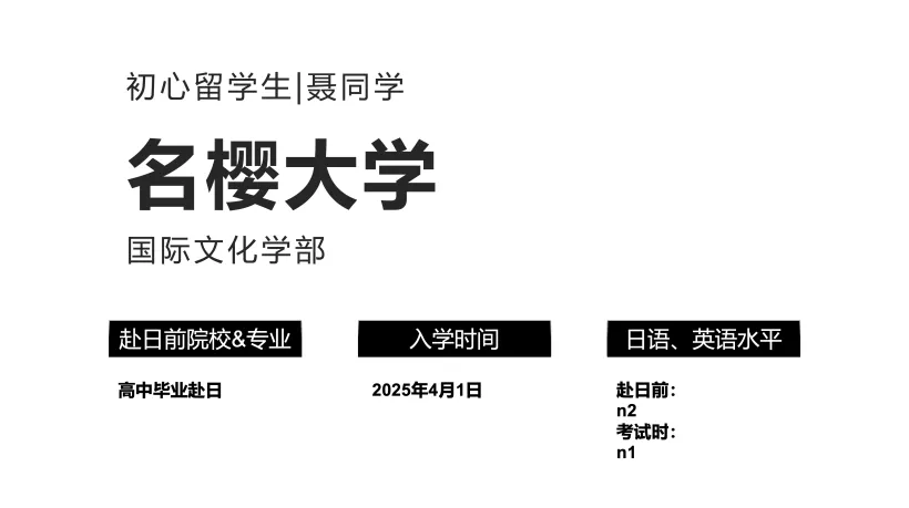 合格经验分享 | 赴日半年合格名樱大学，我的日本考学实录