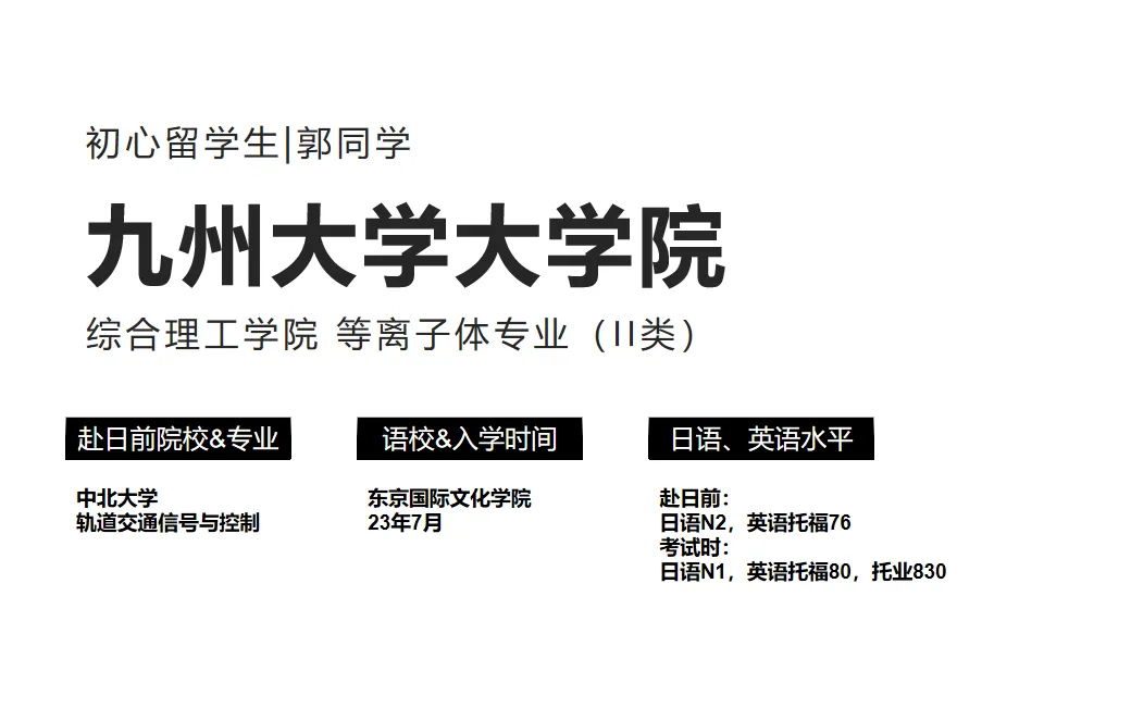 合格经验分享 | 扛住低谷+合格九州大学大学院经验分享