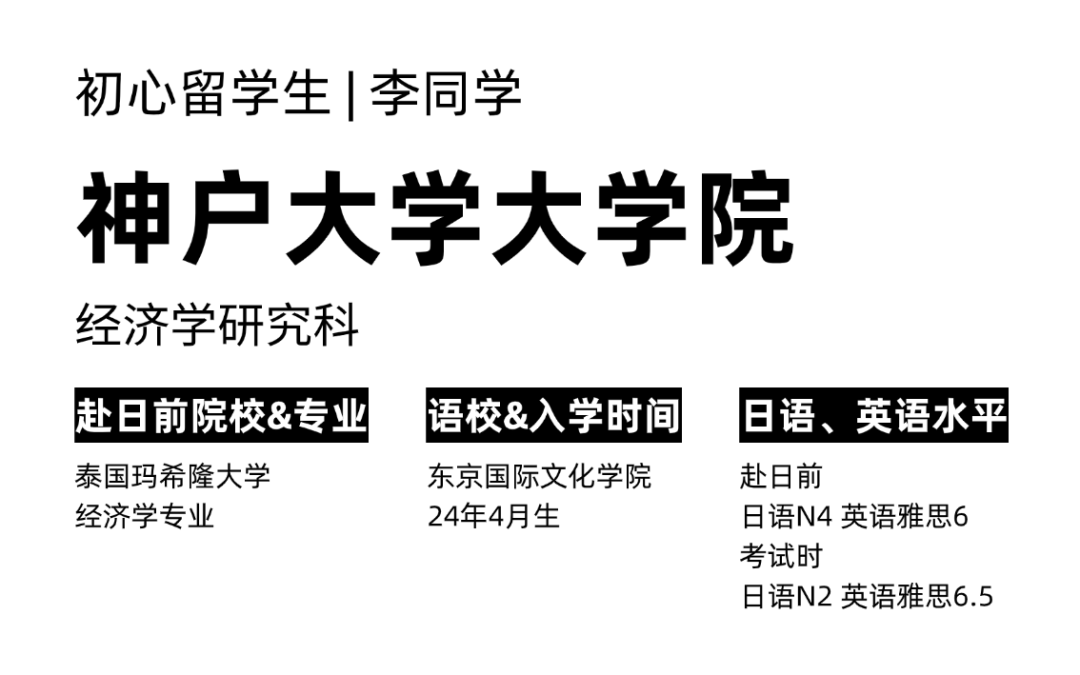 合格经验分享 | 合格神户大学大学院经济学研究科经验分享